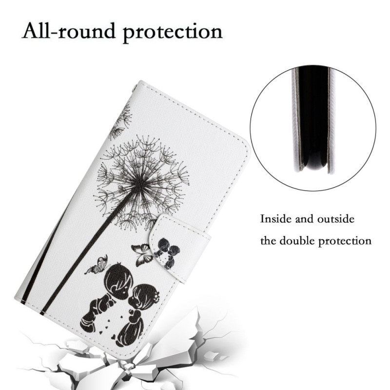 Kotelot Poco X4 Pro 5G Suojaketju Kuori Dandelions Love In Strap