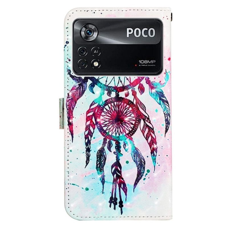 Kotelot Poco X4 Pro 5G Suojaketju Kuori Dream Catcher Hihnalla