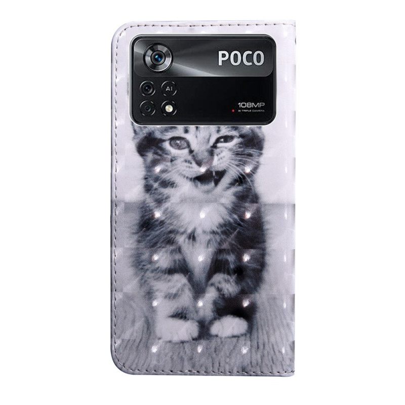 Kotelot Poco X4 Pro 5G Suojaketju Kuori Kitten Hihnalla