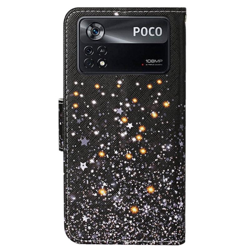 Kotelot Poco X4 Pro 5G Suojaketju Kuori Sequin Effect Strappy