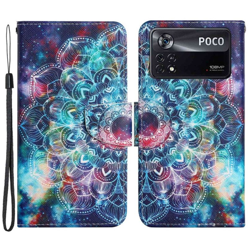 Kotelot Poco X4 Pro 5G Suojaketju Kuori Strappy Mandala