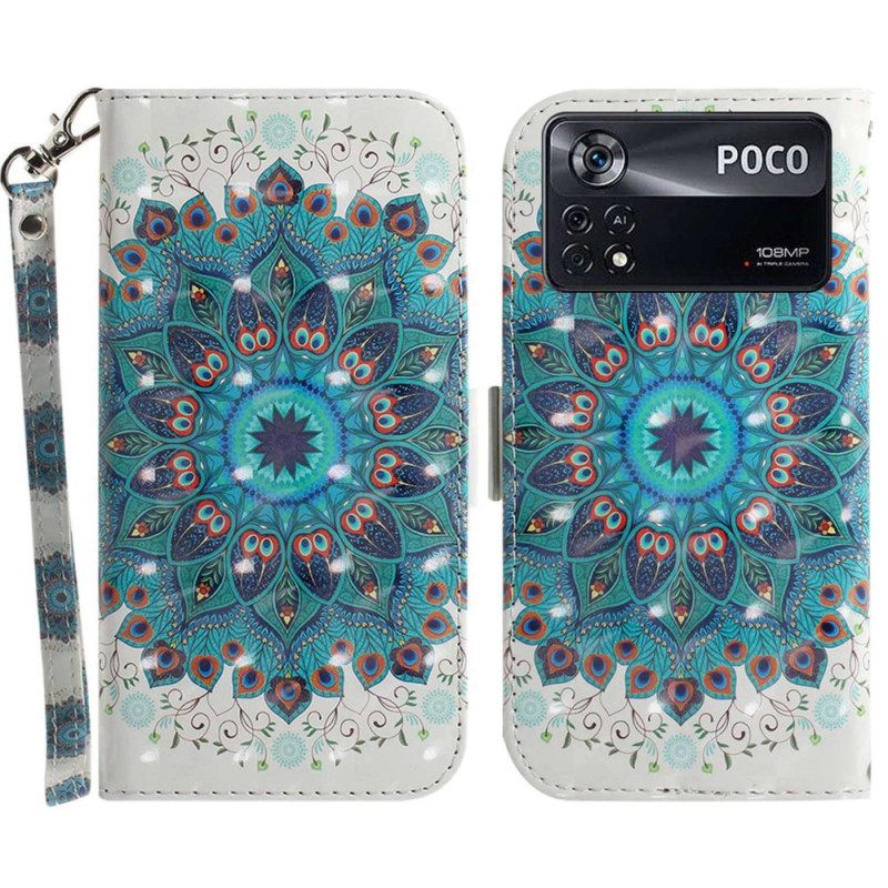 Kotelot Poco X4 Pro 5G Suojaketju Kuori Strappy Mandala