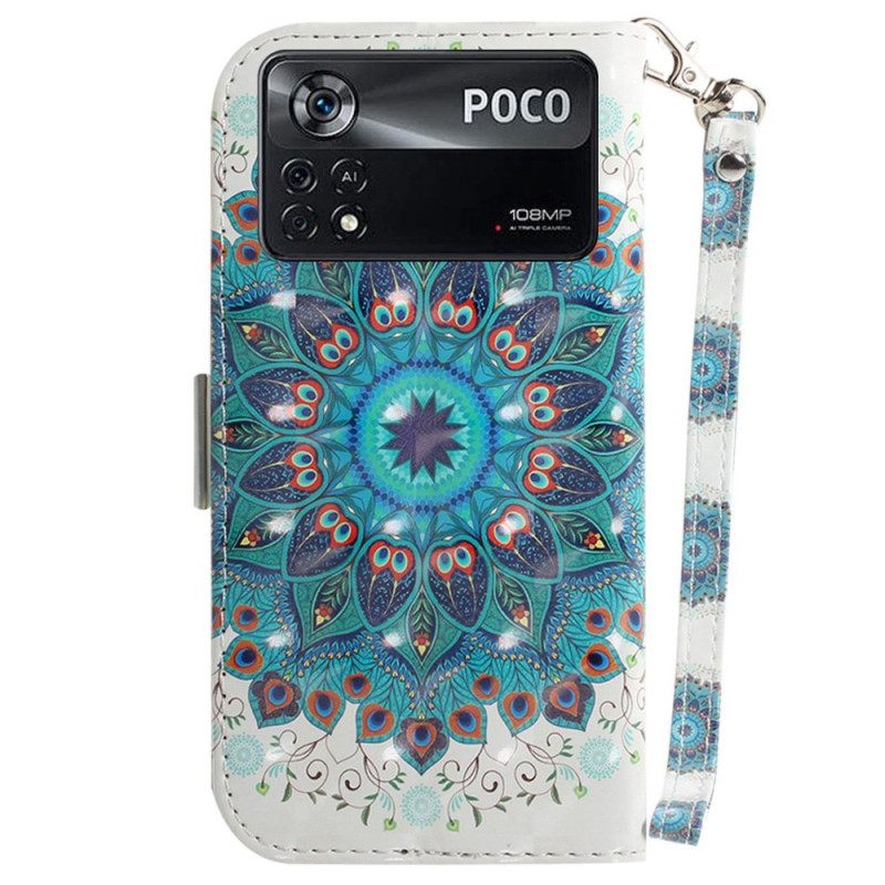 Kotelot Poco X4 Pro 5G Suojaketju Kuori Strappy Mandala