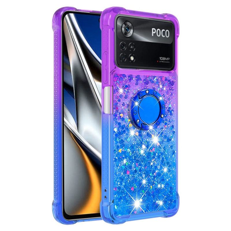 Kuori Poco X4 Pro 5G Glitter Ring Tuki