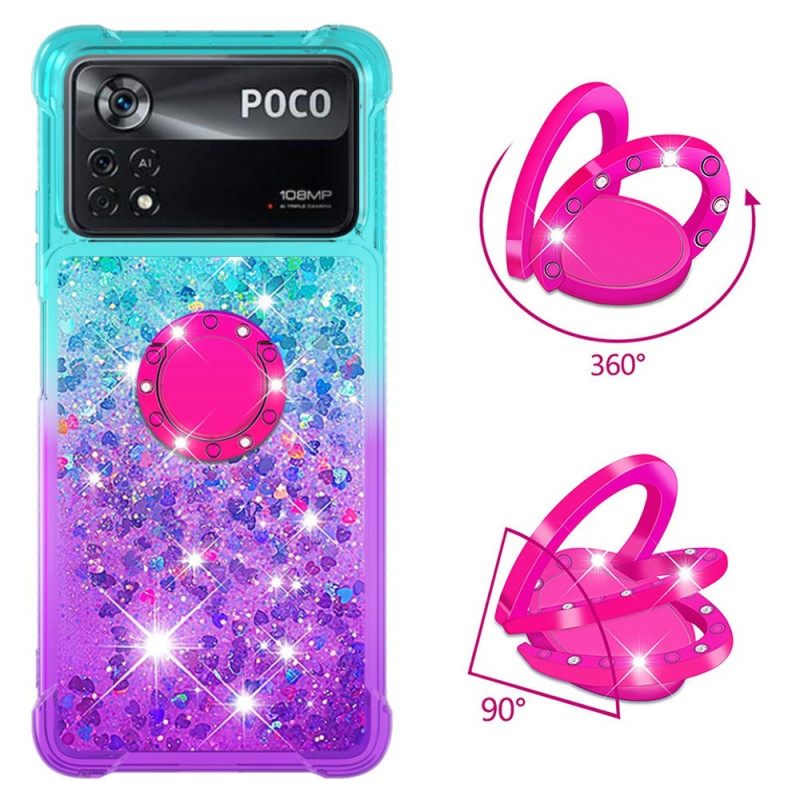 Kuori Poco X4 Pro 5G Glitter Ring Tuki