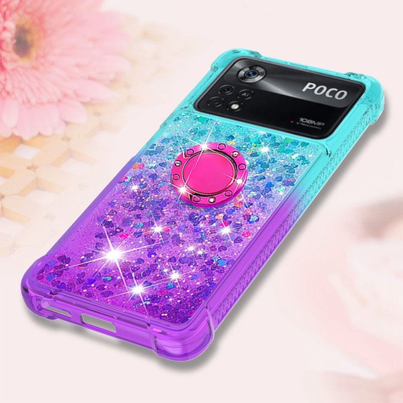 Kuori Poco X4 Pro 5G Glitter Ring Tuki