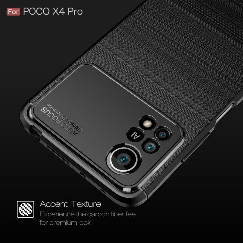 Kuori Poco X4 Pro 5G Harjattu Hiilikuitu