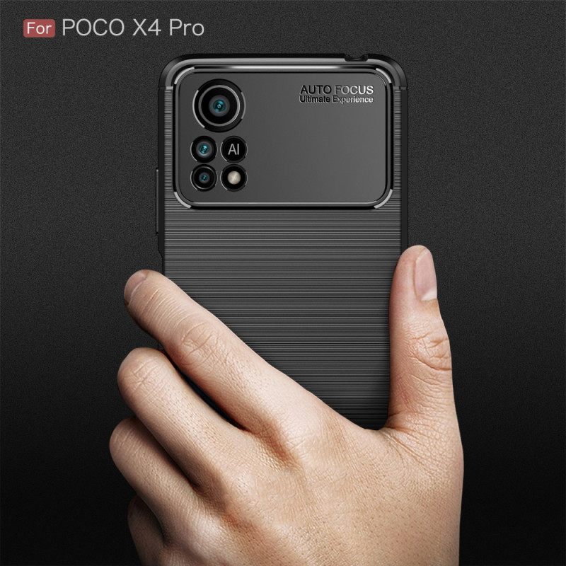 Kuori Poco X4 Pro 5G Harjattu Hiilikuitu