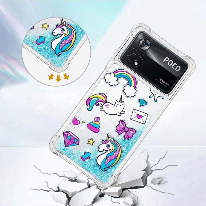 Kuori Poco X4 Pro 5G Unicorn Glitter