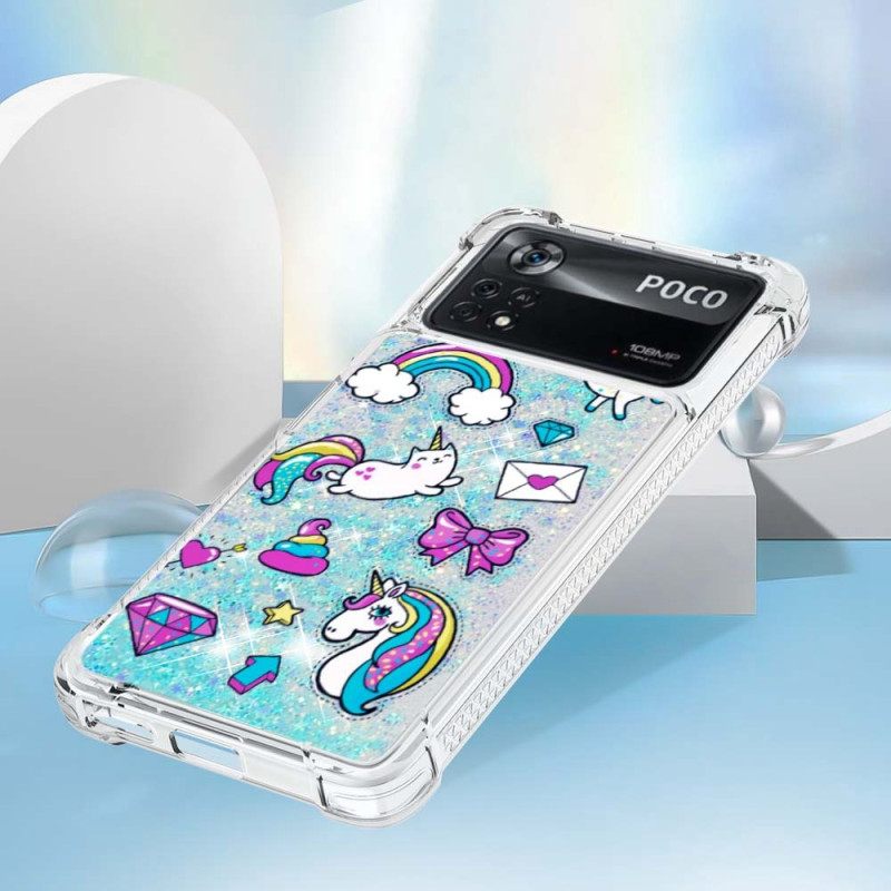 Kuori Poco X4 Pro 5G Unicorn Glitter