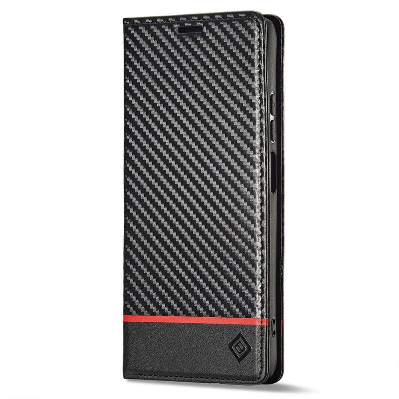 Puhelinkuoret Poco X4 Pro 5G Kotelot Flip Carbon Fiber Lc.imeeke