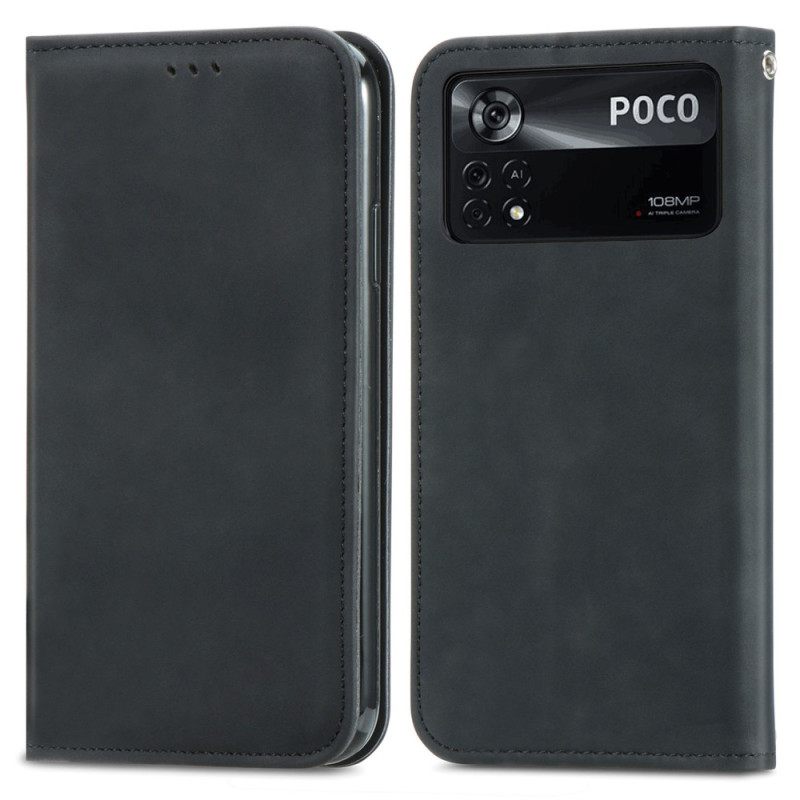 Puhelinkuoret Poco X4 Pro 5G Kotelot Flip Skin-touch