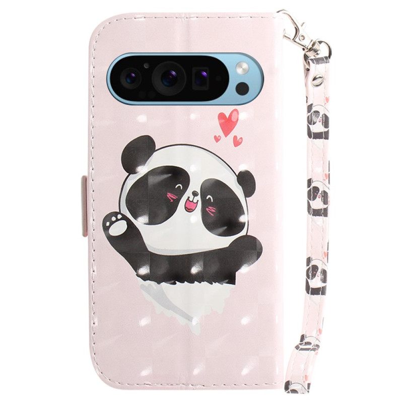 Kotelot Google Pixel 9 Panda Love Hihnalla