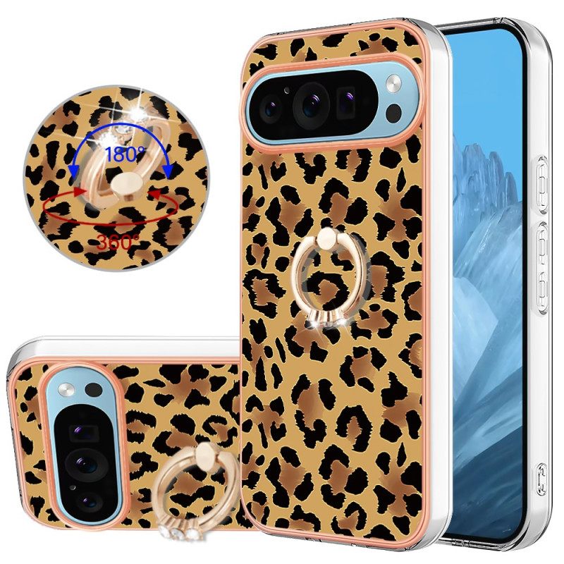 Kuori Google Pixel 9 Leopardprinttisormusteline