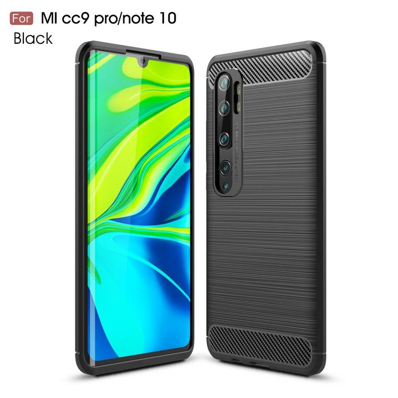 Case Xiaomi Mi Note 10 / 10 Pro Harjattu Hiilikuitu