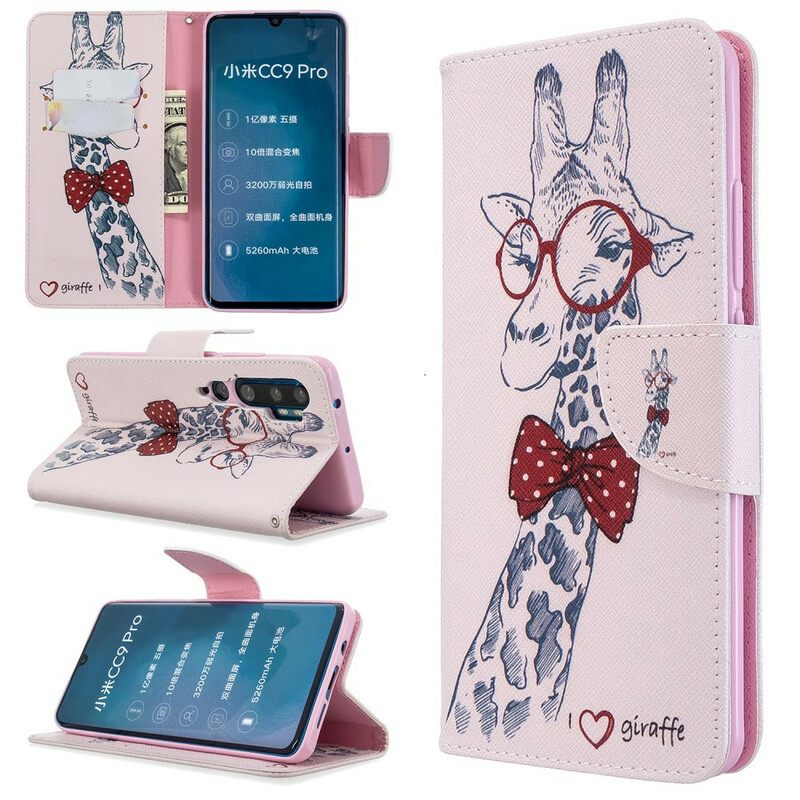 Flip Case Xiaomi Mi Note 10 / 10 Pro Brainy Giraffe