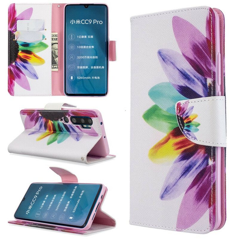 Flip Case Xiaomi Mi Note 10 / 10 Pro Flower Watercolour