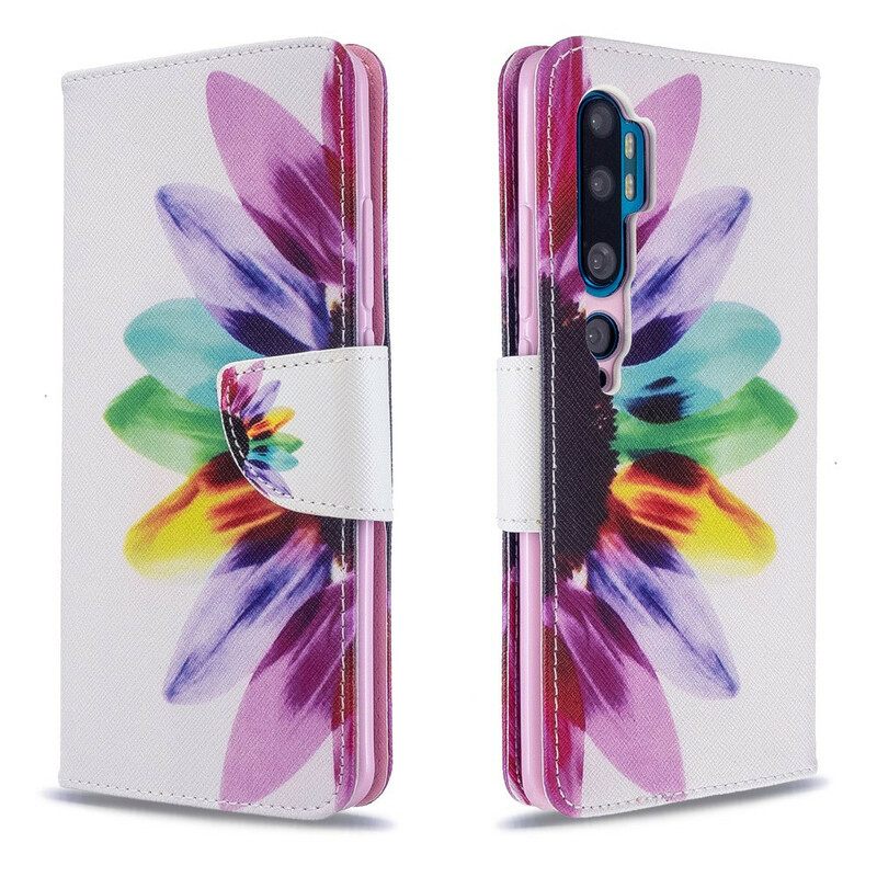 Flip Case Xiaomi Mi Note 10 / 10 Pro Flower Watercolour