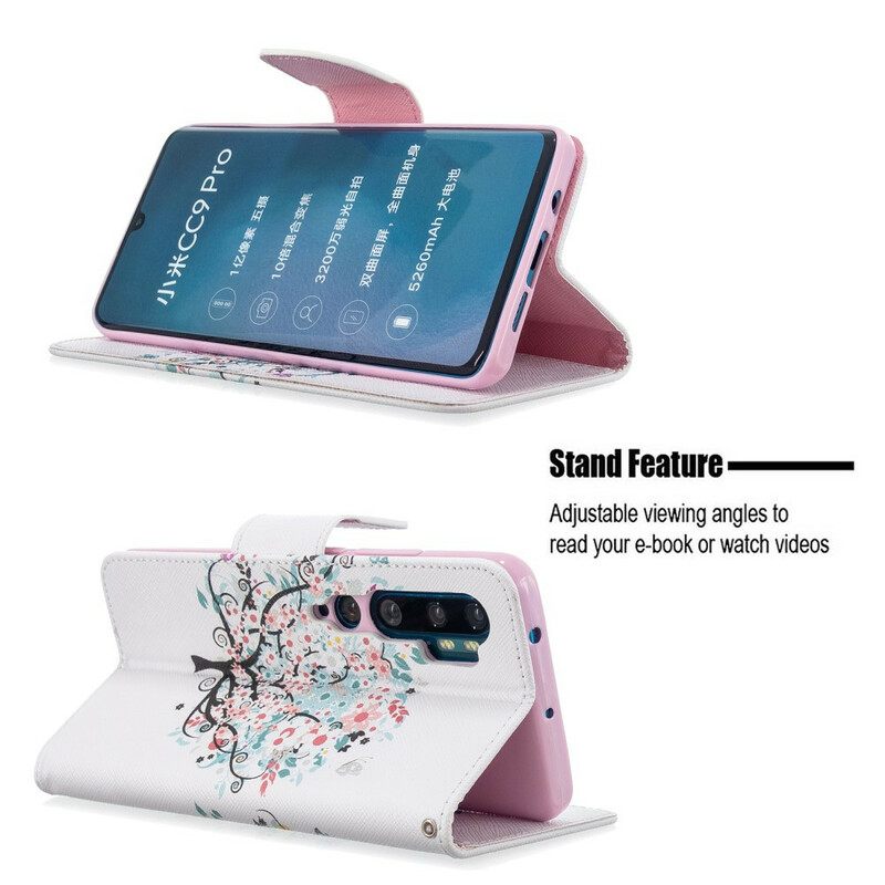 Flip Case Xiaomi Mi Note 10 / 10 Pro Kukkapuu