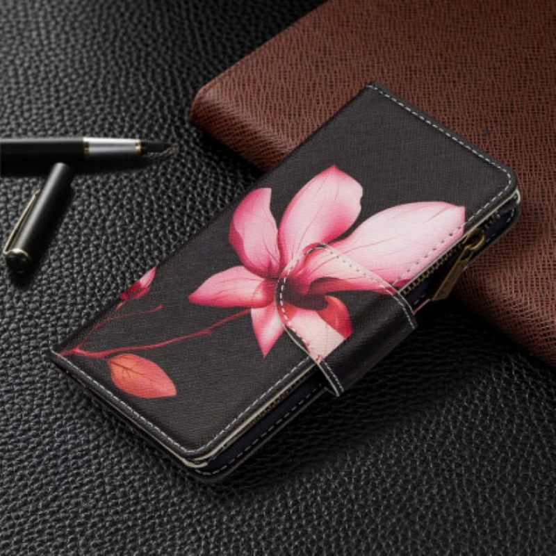 Kotelot Xiaomi Mi Note 10 / 10 Pro Flower Vetoketjullinen Tasku