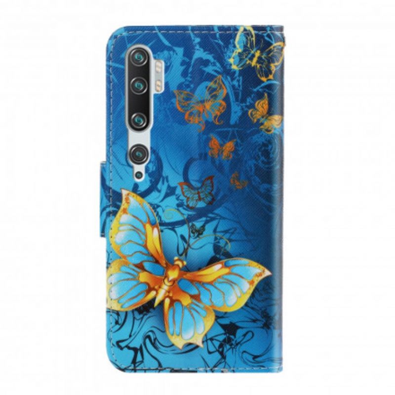 Kotelot Xiaomi Mi Note 10 / 10 Pro Suojaketju Kuori Butterfly Strap Muunnelmia