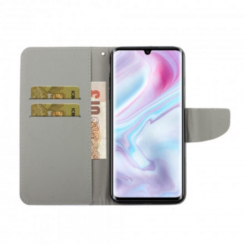 Kotelot Xiaomi Mi Note 10 / 10 Pro Suojaketju Kuori Butterfly Strap Muunnelmia