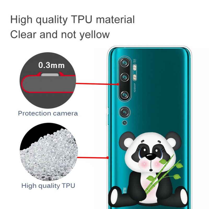 Kuori Xiaomi Mi Note 10 / 10 Pro Transparent Sad Panda