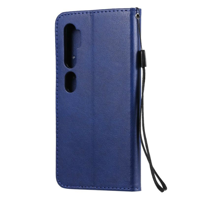 Nahkakotelo Xiaomi Mi Note 10 / 10 Pro Suojaketju Kuori Style Nahkahihna