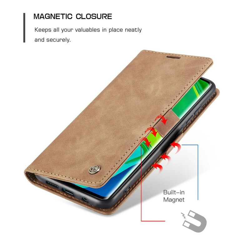 Puhelinkuoret Xiaomi Mi Note 10 / 10 Pro Kotelot Flip Caseme Keinonahka