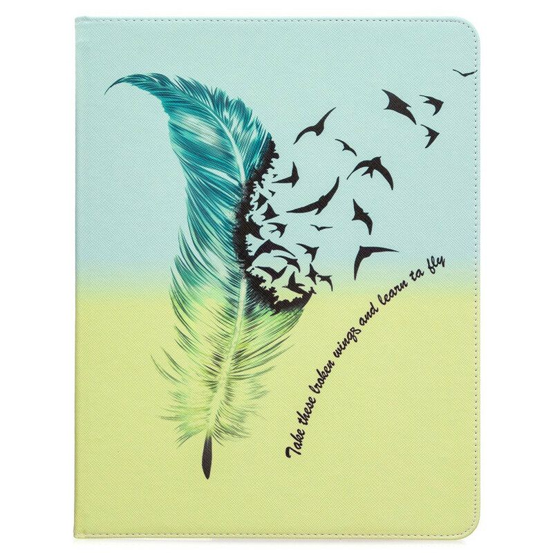 Flip Case iPad Pro 12.9" (2021) (2020) (2018) Feather Print Pattern