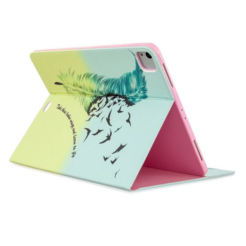 Flip Case iPad Pro 12.9" (2021) (2020) (2018) Feather Print Pattern