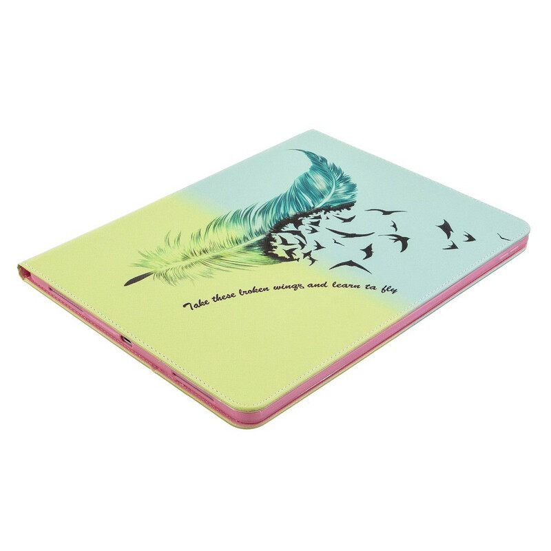 Flip Case iPad Pro 12.9" (2021) (2020) (2018) Feather Print Pattern