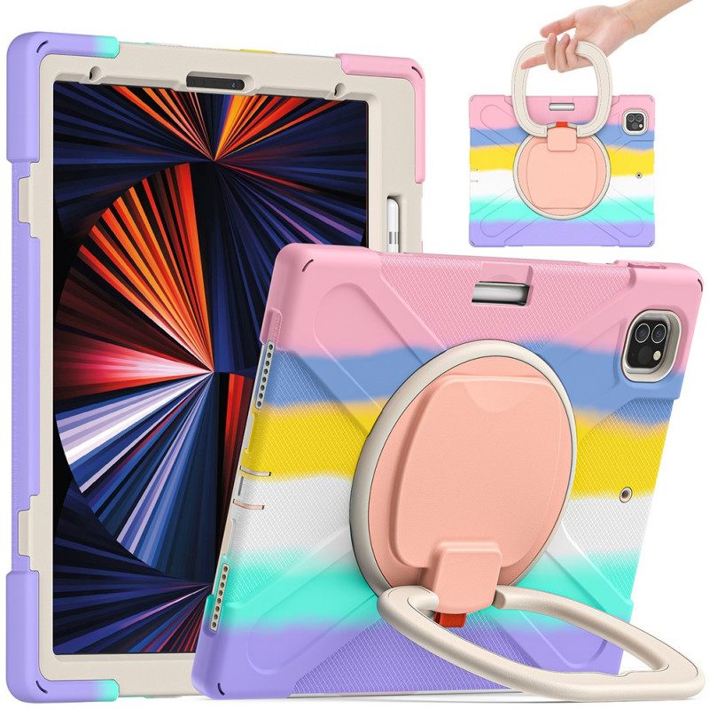 Kuori iPad Pro 12.9" (2021) (2020) (2018) Resistant Color Rotating Ring-support