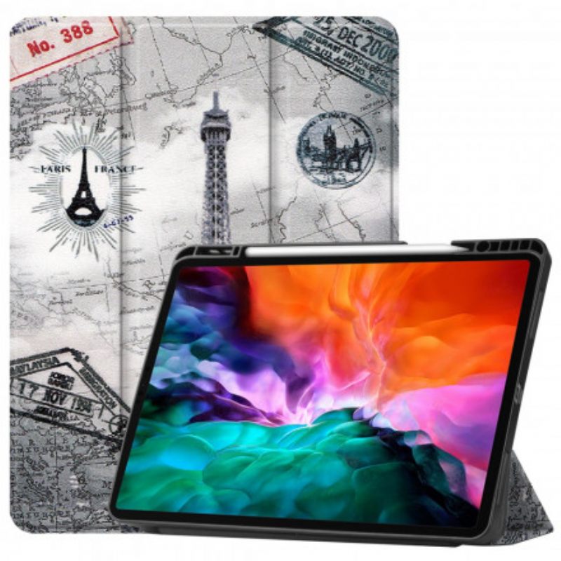 Puhelinkuoret iPad Pro 12.9" (2021) (2020) (2018) Eiffel-tornin Kynäteline