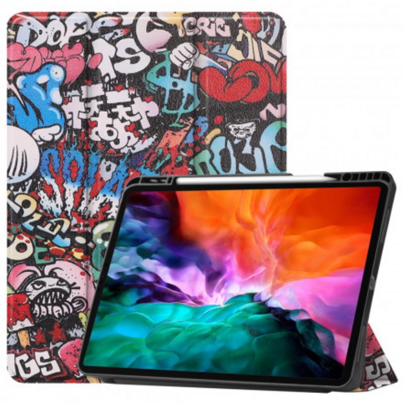 Puhelinkuoret iPad Pro 12.9" (2021) (2020) (2018) Graffiti-kynäpidike