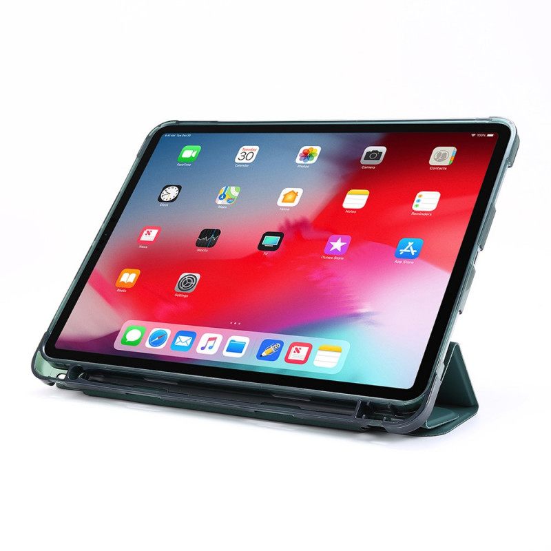 Puhelinkuoret iPad Pro 12.9" (2021) (2020) (2018) Nahkaefekti Taitettava Kansi