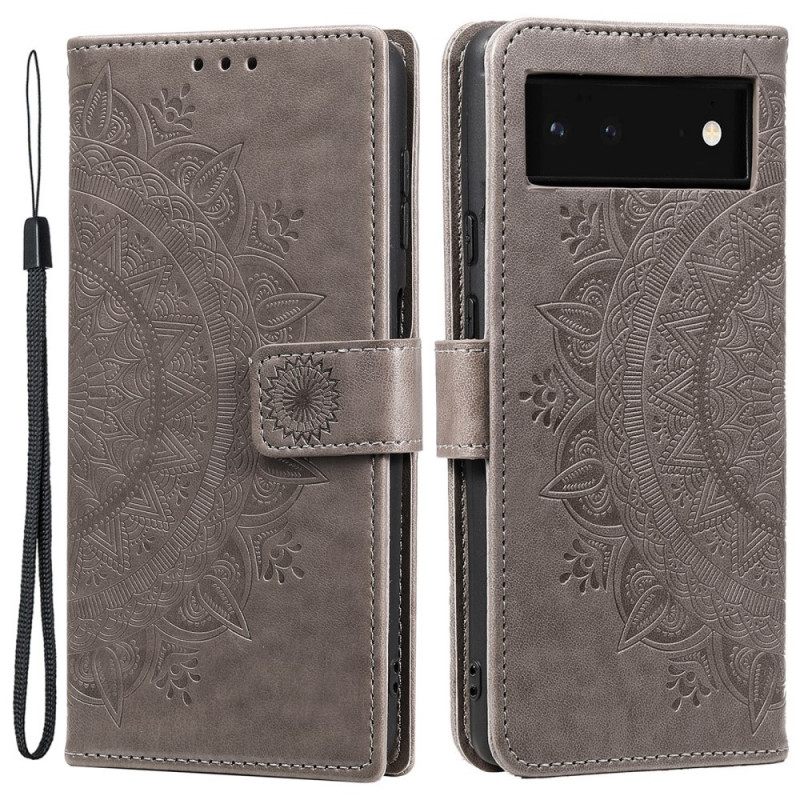 Flip Case Google Pixel 6 Mandala Sun