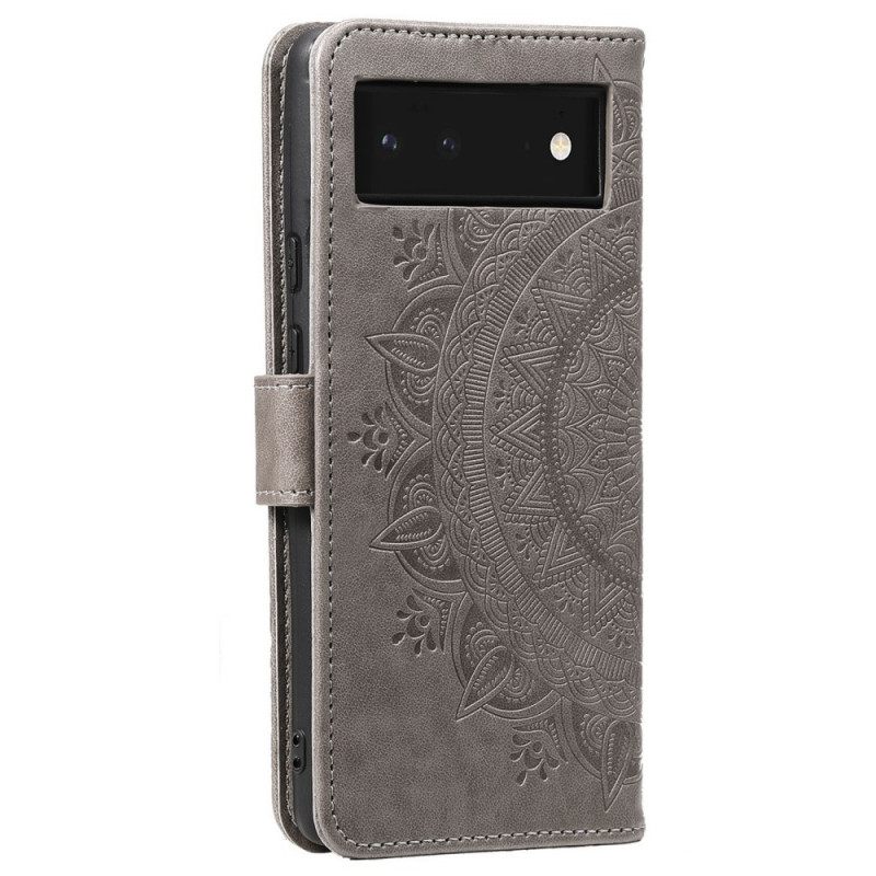 Flip Case Google Pixel 6 Mandala Sun