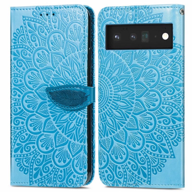 Flip Case Google Pixel 6 Tribal Leaves