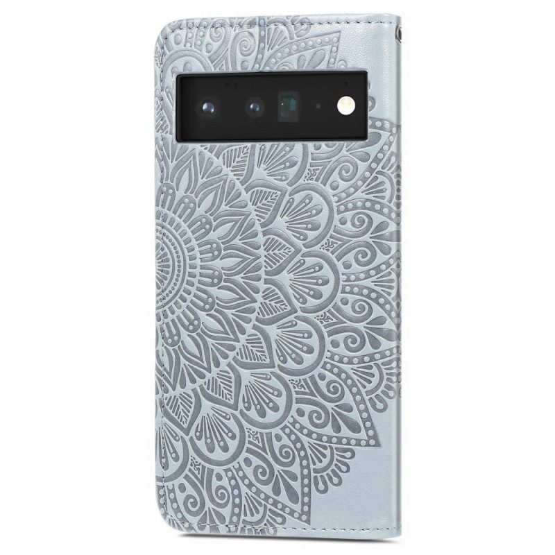 Flip Case Google Pixel 6 Tribal Leaves