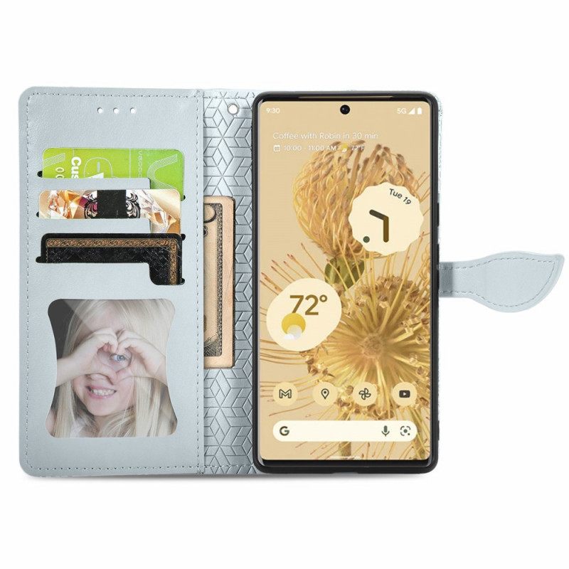 Flip Case Google Pixel 6 Tribal Leaves