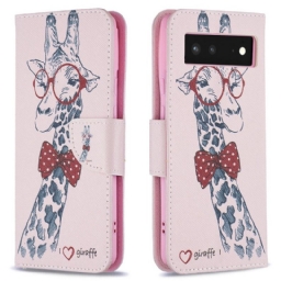 Kotelot Google Pixel 6 Brainy Giraffe