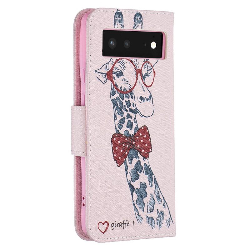 Kotelot Google Pixel 6 Brainy Giraffe