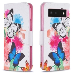 Kotelot Google Pixel 6 Painted Butterflies