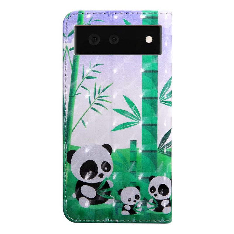 Kotelot Google Pixel 6 Panda Perhe