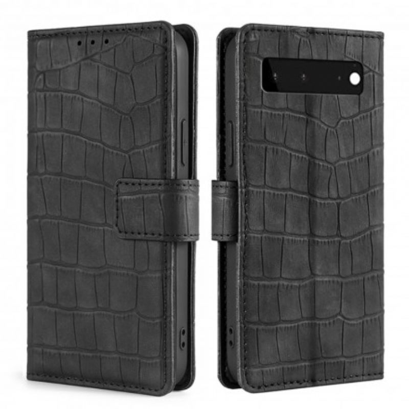 Kotelot Google Pixel 6 Skin-touch Crocodile