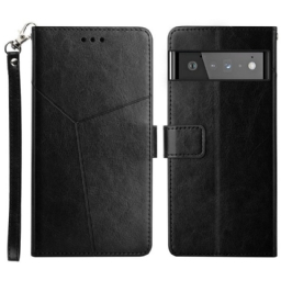 Kotelot Google Pixel 6 Style Leather Geo Y Design