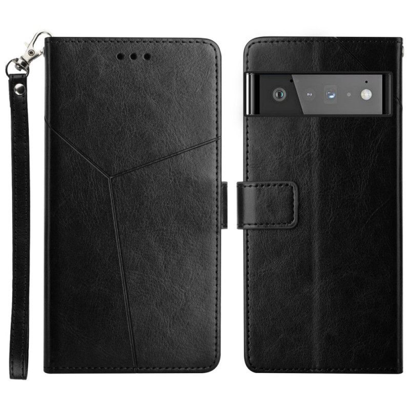 Kotelot Google Pixel 6 Style Leather Geo Y Design