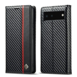 Puhelinkuoret Google Pixel 6 Kotelot Flip Carbon Fiber Lc.imeeke