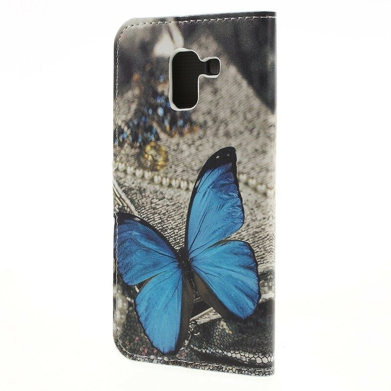 Kotelot Samsung Galaxy J6 Blue Butterfly